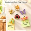 Cartoon Insect Resin Fridge Magnets 3D Butterfly Bee Snail Dragonfly Refrigerator Sticker Magnetic Decor for Kitchen Whiteboard