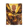 Anime One Punch Man Fleece Throw Blanket Saitama Cartoon Blankets for Home Office Lightweight Bedding Throws,