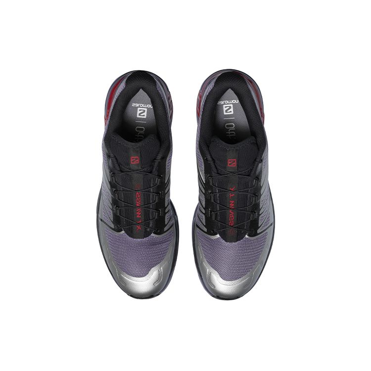 Salomon Xt-Wings 2 Outdoor Professional Fabric Non-Slip Wear-Resistant Low-Top Running Shoes Unisex Running Shoes Gray Blue 414687