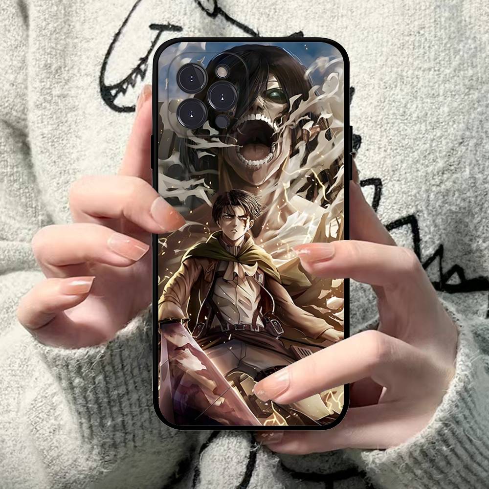 Hot Anime Attack On Titan Phone Case For IPhone 17 16 15 Plus X 14 11 12 13 Mini Pro Max Mobile Case