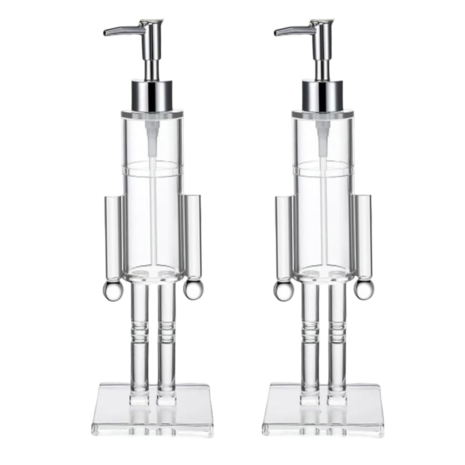 

Nutcracker Gel Liquid Container Refillable Creative Shampoo Bottle Transparent Lotion Bottle For Kitchen Hotel Home Countertop