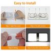 12V 8W RV LED Ceiling Double Dome Light Natural White 4500K with Switch vehicle Interior Reading Lights for Car Camper Boat