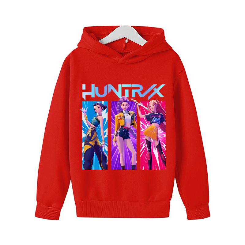 Children's Clothing KPop Devil Hunter Fashionable Cute Sweatshirt Girls' New Movie Sports Hoodie K-Pop Devil Hunter Casual Top