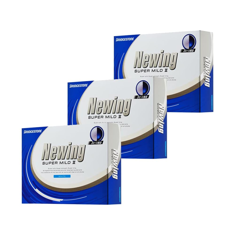 

Bridgestone Newing Super Mild 3 Golf Balls 3-Piece Structure 36 Balls White