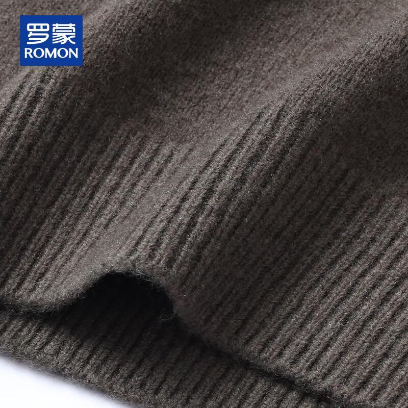 ROMON Men's Heavyweight 100% Pure Wool Knit Sweater