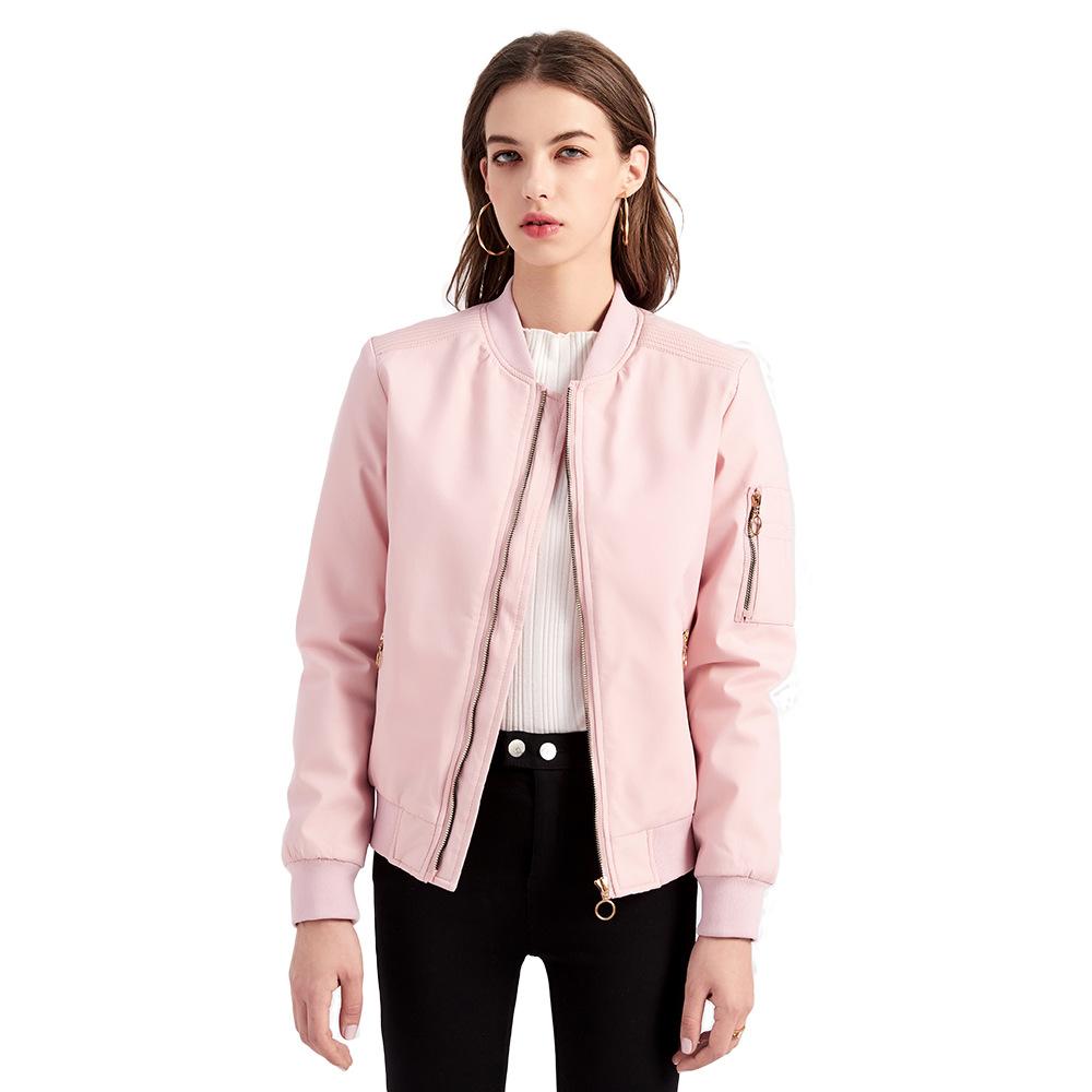 Giacca da donna alla moda casual autunno inverno tinta unita stampa manica lunga colletto alla coreana camicette e camicie