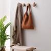 1/4pcs Walnut Wood Hooks Solid Wood Handle Key Clothes Bag Hanger Hook Kitchen Bathroom Robe Coat Towel Organizer Decor Hook