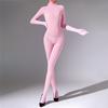 Sexy Men 120D Glove Sleeve Bodysuit Open Crotch Sexy Tight Bottom Wear Bandage Cocoons Bodyhouse Elastic Maid Leotard