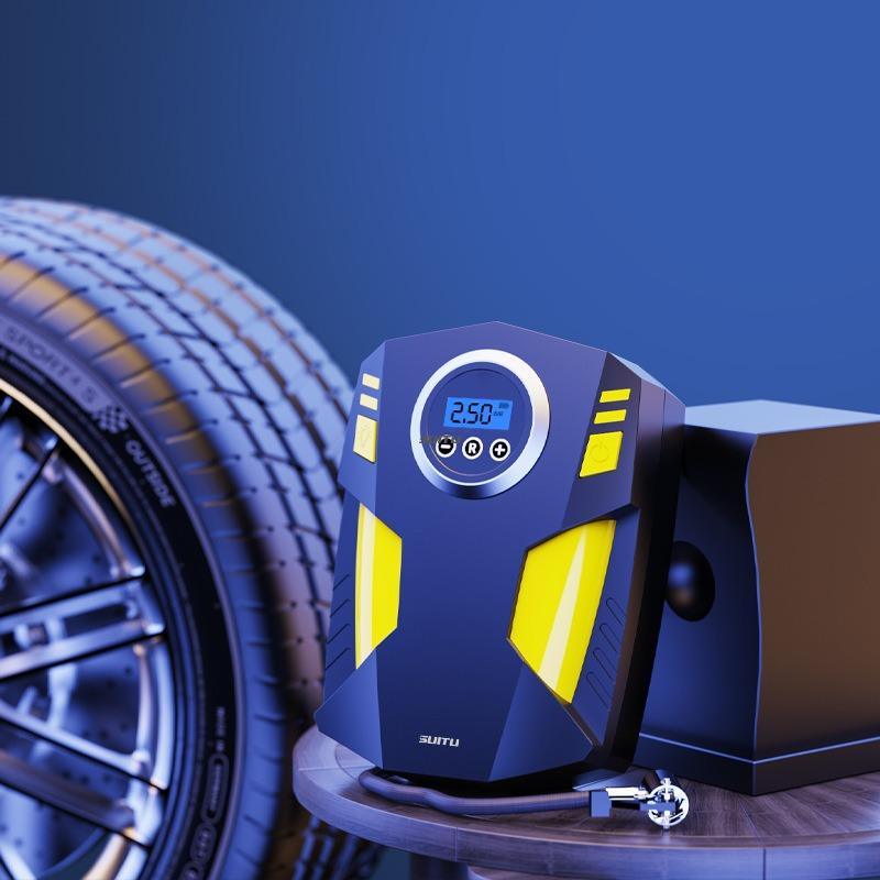 Tire Inflator Digital Portable Air Compressor for Car Tires,12V DC Car Tire Pump 100PSI Car Pump, Mounted Air Pump Electric Air Pump