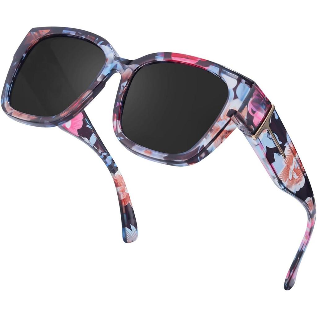 2025 Trendy Myopia Clip-on Gradientní Polarizované Sluneční Brýle – Velký Čtvercový Rám pro Ženy, Ideální pro Řízení a Cyklistiku.