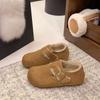 New Cotton Shoes for Autumn and Winter, A Laid-back, Fleece Retro Shoe for Women