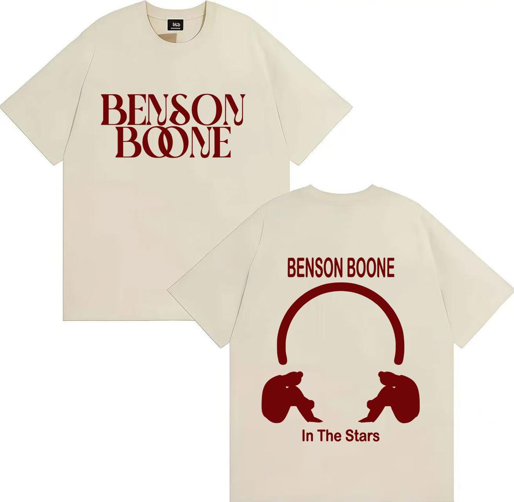 2025 American Heart T-Shirt Benson Boone Hochwertiges Gemustertes Kurzarm Gothic Sommer Print 100% Reine Baumwolle T-Shirt
