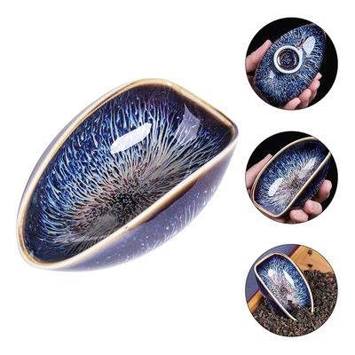 Paletta per Tè Foglia Contenitore Sfuso Porcellana Cinese Pala Kung Cucchiaino Fu Ceramica Matcha Caffè Accessorio Giapponese Lui
