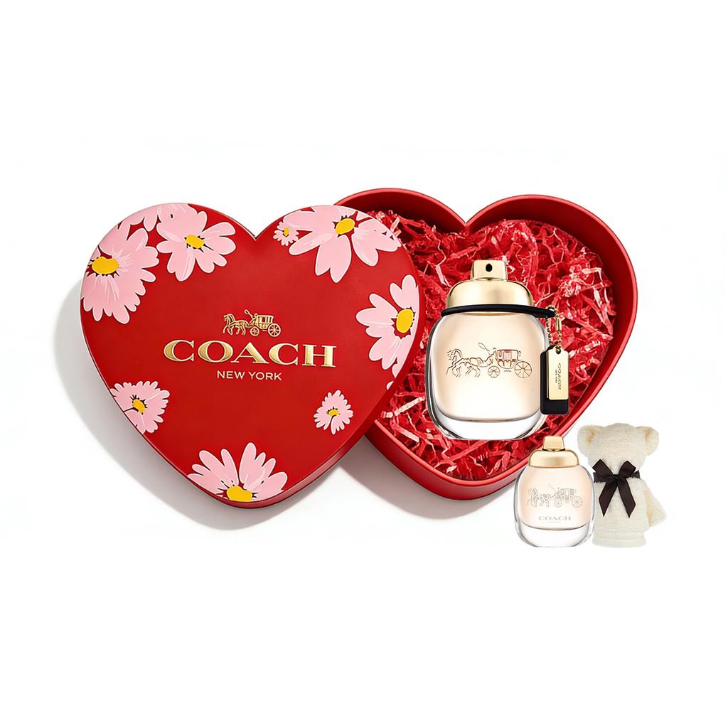 COACH New York Women's Heart Shaped Box, Same Name Women's Eau De Parfum EDP Floral Scent
