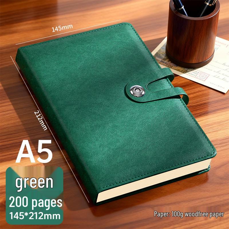 A5 Custom Logo Engraved Thickened Business Office Notebook