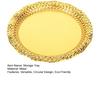 Vintage Round Metal Tray Retro Decorative Display Plate Flat Bottom Serving Platter for Jewelry