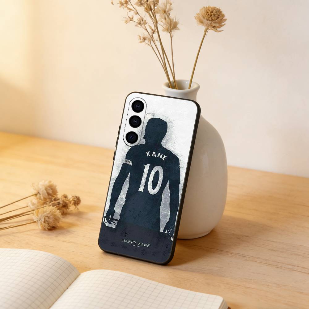 

Football Star H-Harry Kane Phone Case Black Silicone Soft For Samsung Galaxy A73,A72,A71,A70,A53,A52,A51 Samsung a71 4g