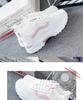 Xiaobai shoes female student leather surface spring summer new mesh breathable thick sole Korean version thick sole sports shoes dad shoes