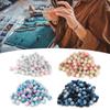 200pcs Pearl Beads Color Pearlized Gradient Bayberry Shaped Bubble Beads with Hole for DIY Jewelry M