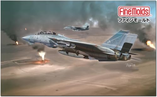 Fine Molds 1/72 Scale Aircraft Series U.S. Navy F-14A Tomcat Gulf War Plastic Model Kit FP53