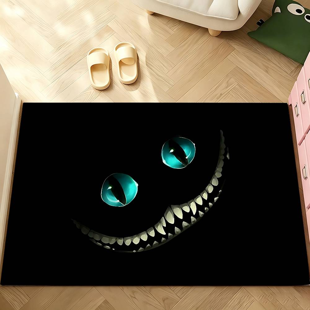 Anime C-cheshire Cat Carpet Bathroom Anti-slip Mat Door Mat Home Decoration Mat Entrance Door Mat Scratch-resistant Door Mat