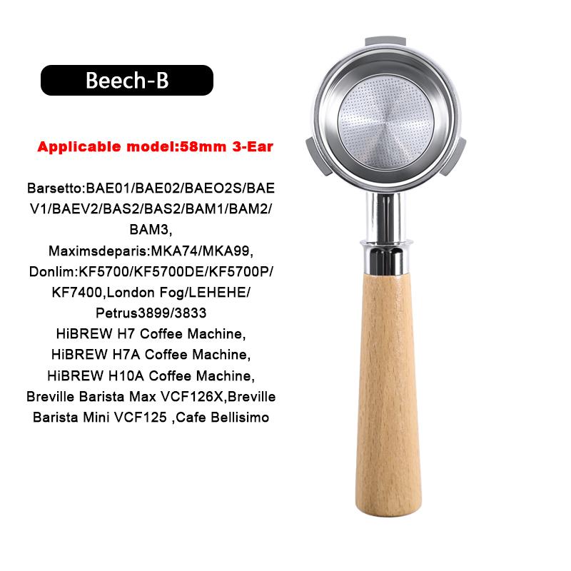 

58 мм 3-ушка Для Hibrew h7 h7a h10a Эспрессо Бездонный Портафильтр Breville Barista Max/Mini/Signature Корзина для заваривания Инструменты бариста