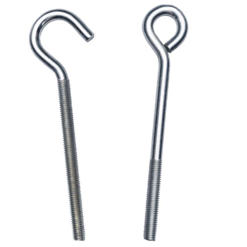 Galvanized Closed Eye Screw Hook with Ring Bolt