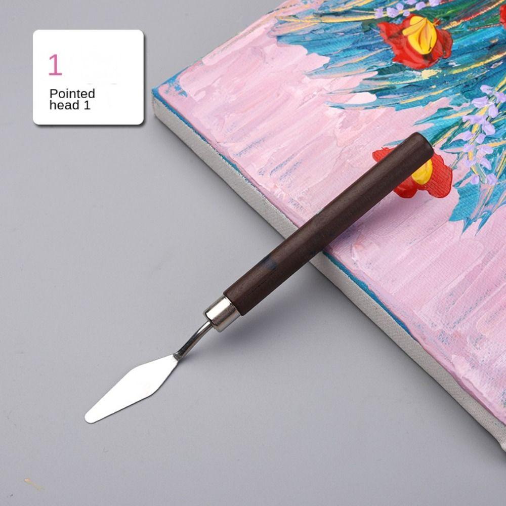 Acrylic Oil Painting Scraper Stainless Steel Art Painting Scraper Color Mixing Scraper  Student