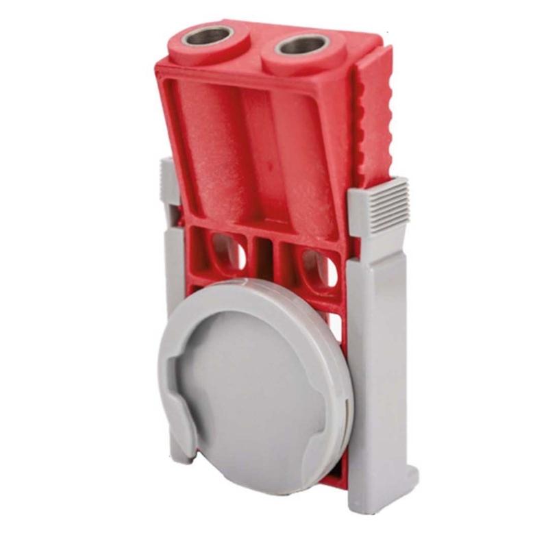 

Woodworking Pocket Hole Clamps Angle Drill Guide Kit Hole Punch Positioner Drill for Woodworking Tool Hole Locator червоний