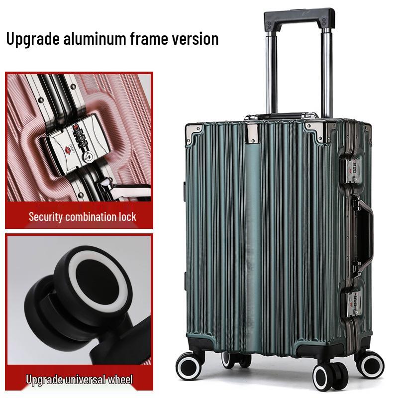 20" Carry-On Trolley with Silent Wheels, Combo Lock - Men's, Women's, Student - Large 28" Capacity