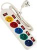 Extension Cord 1.5m 5 Sockets WHITE KD4000