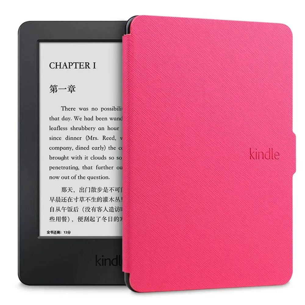 

Ultra Slim Smart Fabric Case For All New Kindle Paperwhtie 1/2/3 (2012/2013/2015 Released) Magnetic Case Automatic Sleep розы красного