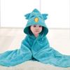 Newborn Cartoon Hooded Swaddle Blanket - Absorbent Coral Fleece for Spring & Autumn