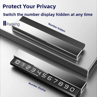 Car Phone Number Card Plate Temporary Parking Card Telephone Number Car Park Stop Sticker Display Automobile Accessories