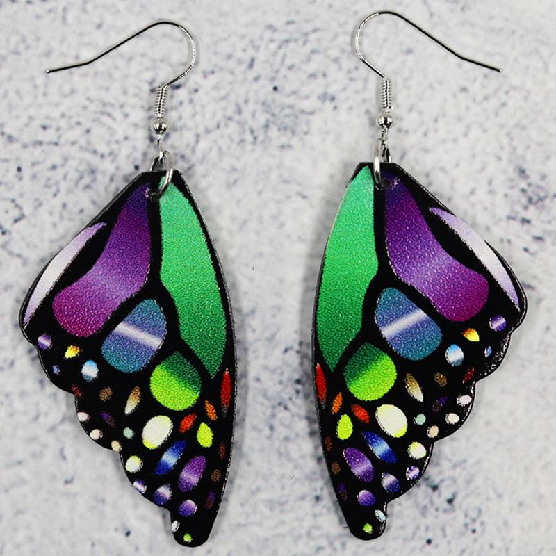 Vintage Butterfly Wings Drop Dangle Earrings Bohemian Colorful Ear Jewelry For Women Jewelry Gifts