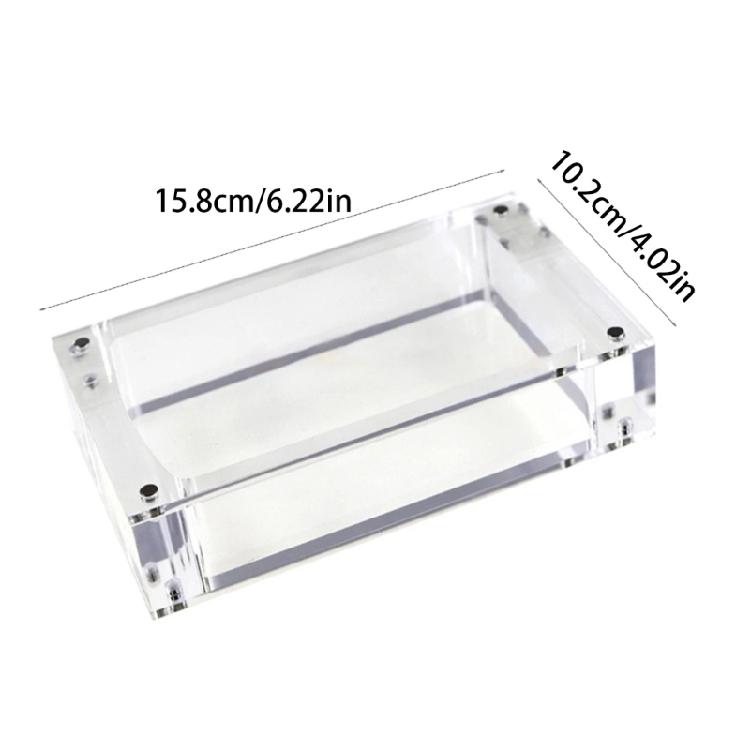 Transparent Acrylic Storage Box with Magnetic Cover for GBC Gamepad Display Case