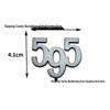 Fiat Abarth 595/695 Car Logos: Metal Trunk Lid & Side Decals for Modification