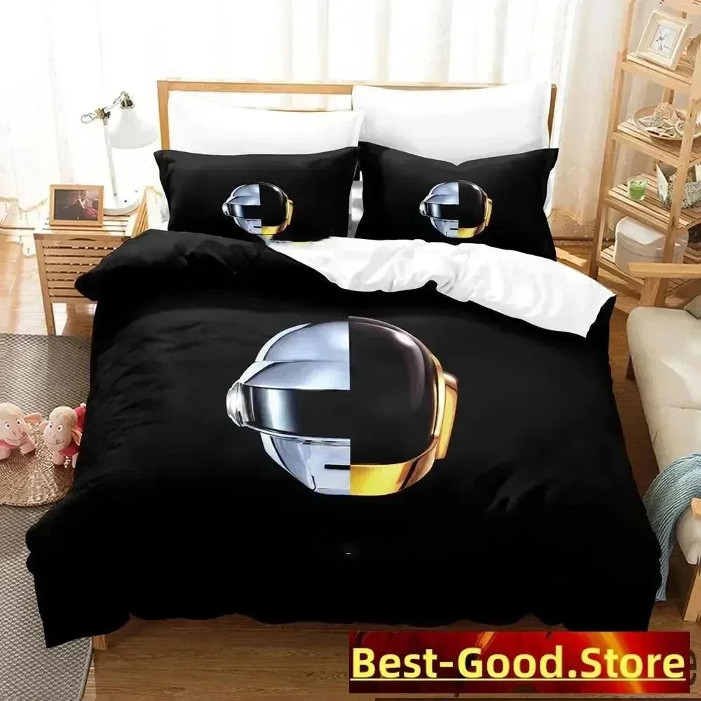 

Comforter Top Daft Punk Bedding Set Bed Set Comforter For King Queen Size Boys Adult Bedding Set Comforter (quilt)-EU Single(135*200cm)3pcs