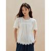 INMAN French Lace Embroidered Cotton Shirt