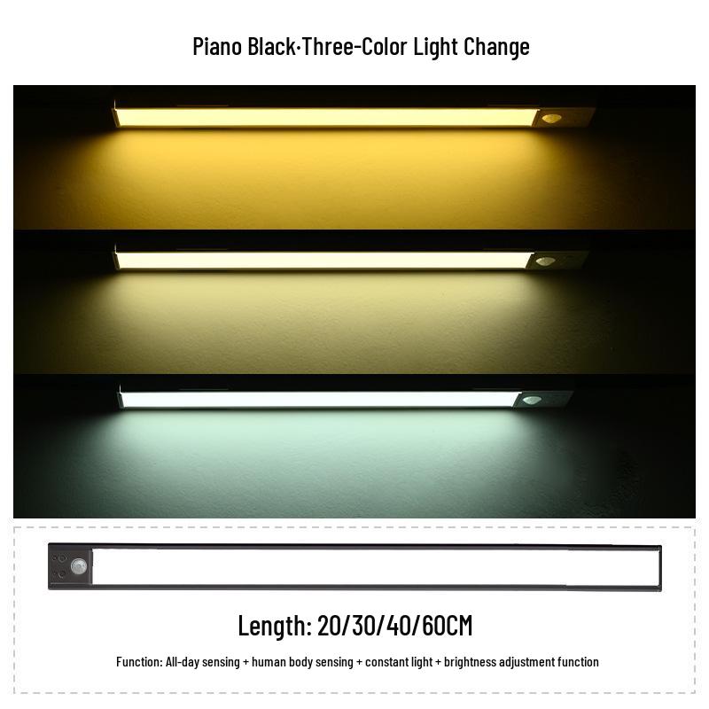 Ultra-thin LED Motion Sensor Light Strip for Wardrobes, Cabinets, and Shelving