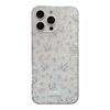 Gentle Blue Floral Suitable for Apple 16 Promax Mobile Phone Case 17 Fresh and Beautiful Iphone14 Glitter 11 Transparent