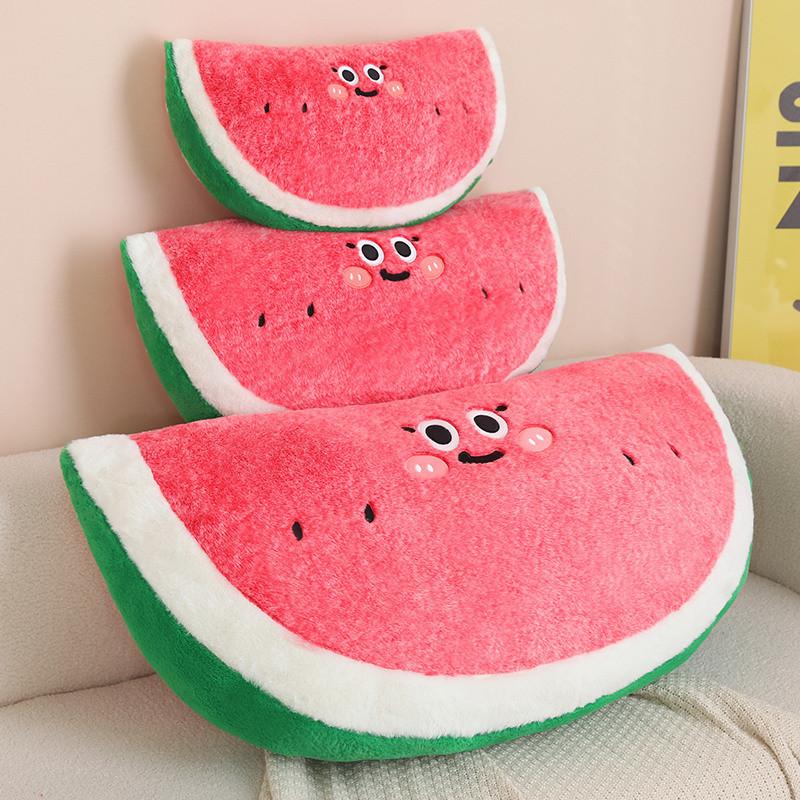Watermelon Simulation Cartoon Pillow Plush Toy For Kids Bedroom Ornament