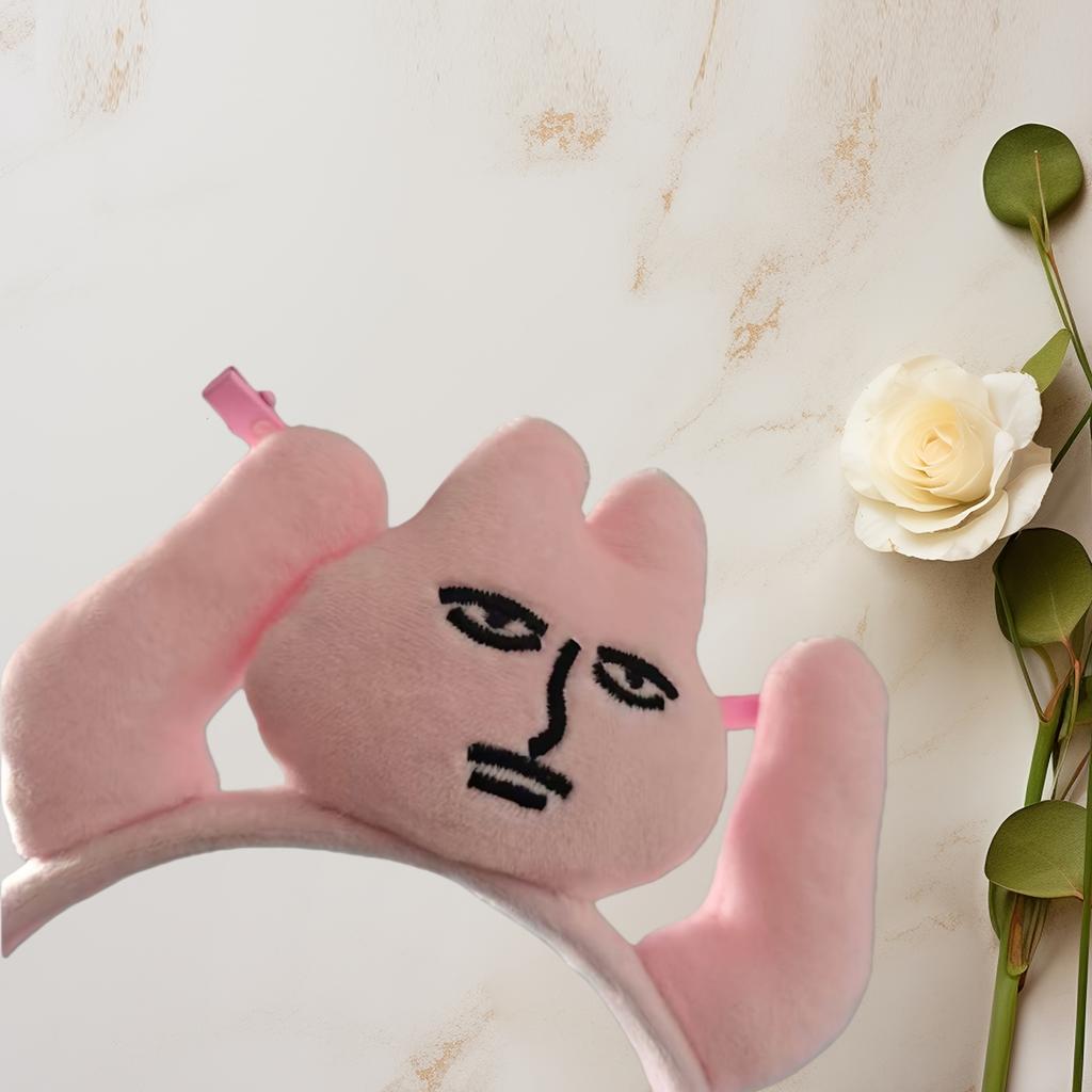 1pc Pink Bunny Hair- Bunny Ears Headband for &, Adjustable Hair Clip-On Ponytail Maker with Bangs Lift, Cute Hairstyle Accessory