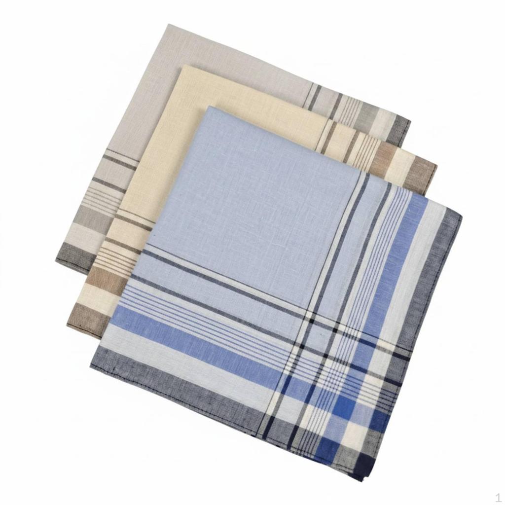 Men's Handkerchief Absorbent Pocket Square for Seniors