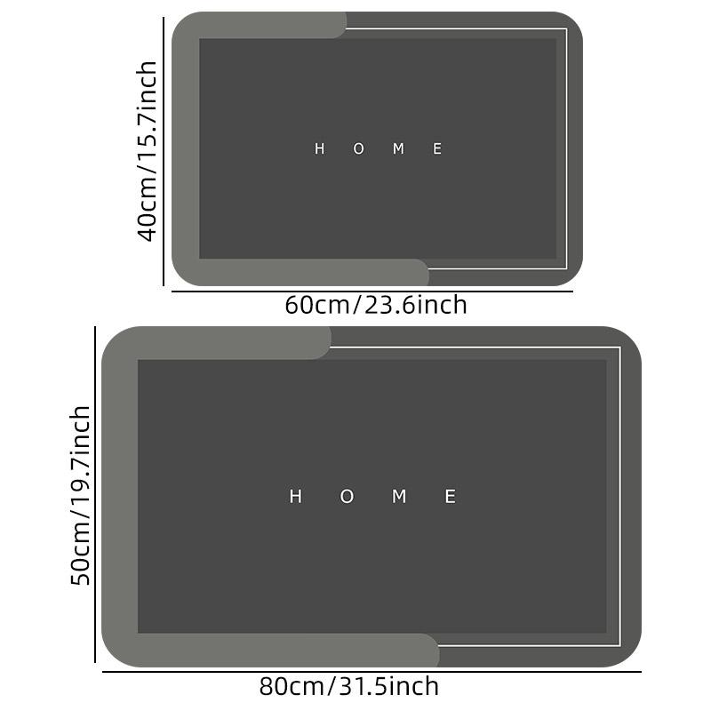 1pc of Diatom Mud Bathroom Floor Mat, Entry Water-absorbing Small Rug, Bathtub Foot Pad, Shower Room Door Mat, Hand-washable Mat