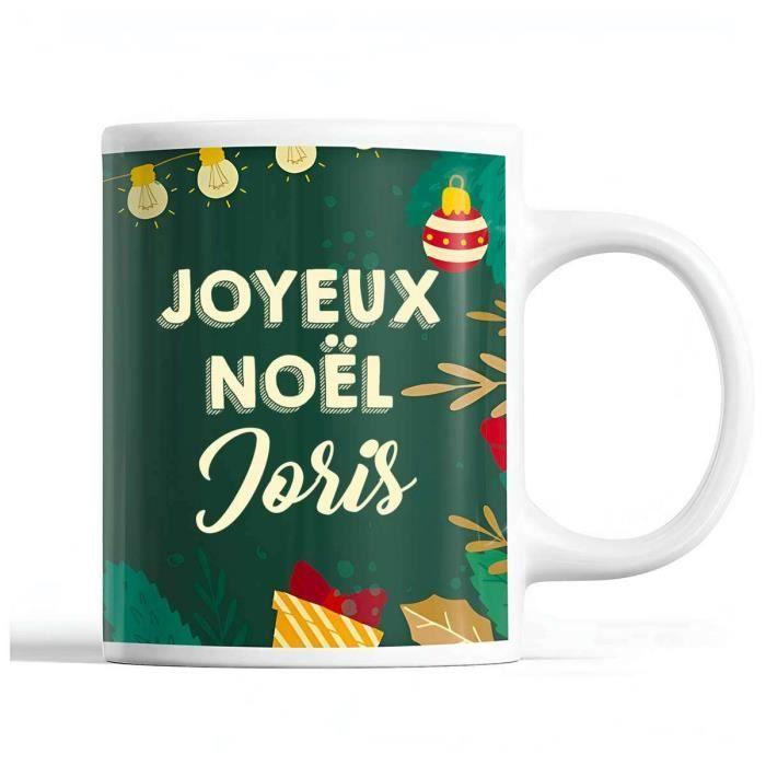 Mug - Joris - Noël - Céramique - Imprimé - 325 ml - Vert