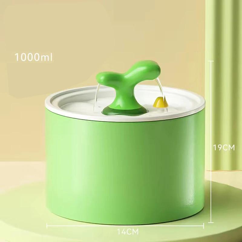 Ceramic Automatic Water Dispenser for Pet Water Feeder, Small sapling Shape Circulation flowing Water Bowl, Dog and Cat Bowl 1Pc