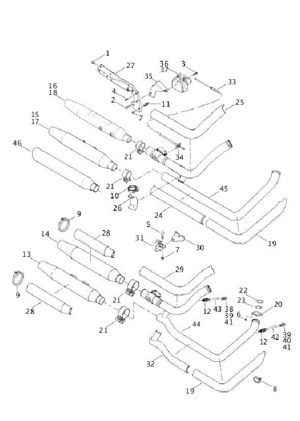 Harley Davidson Muffler Clamp 65296-95B
