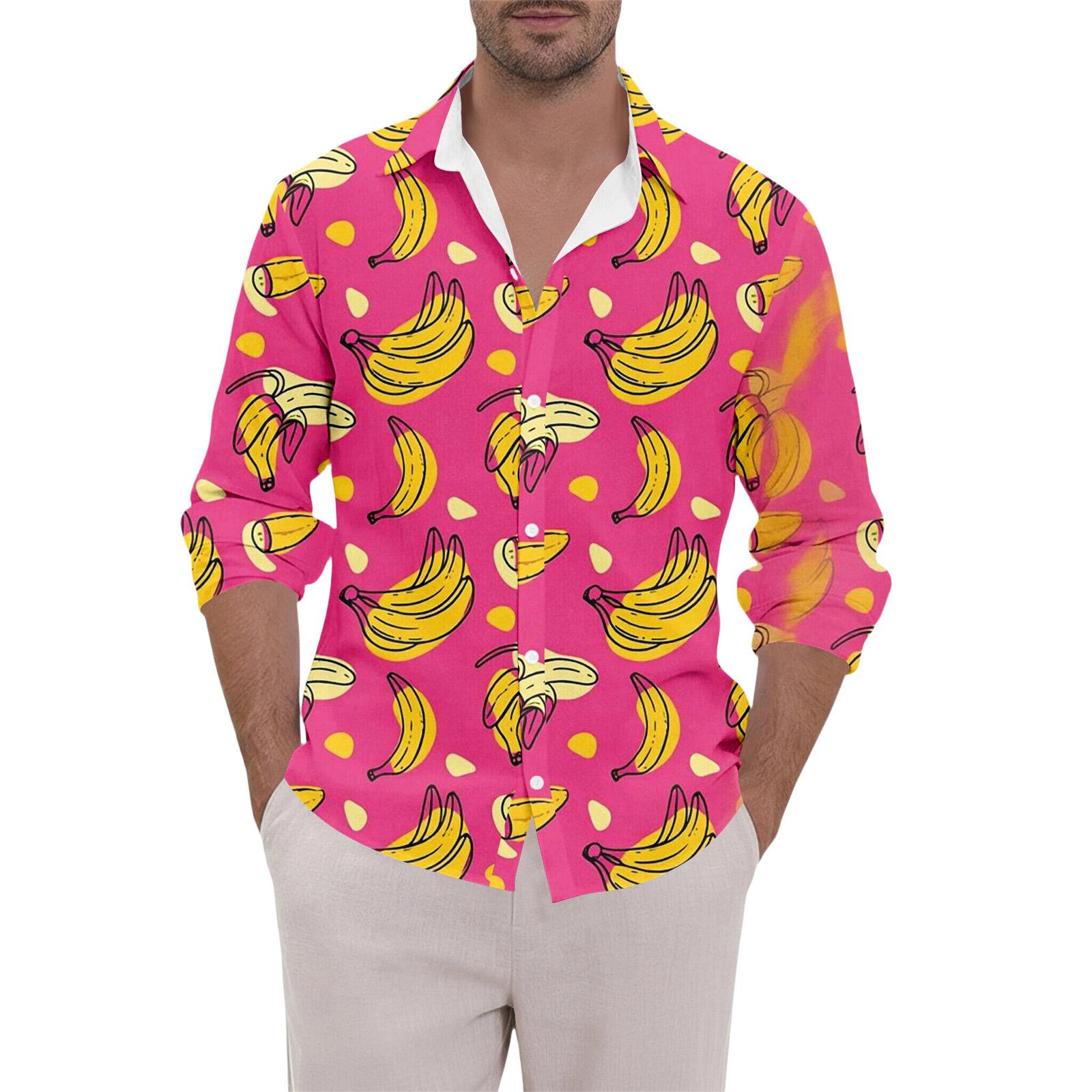 

Men s Hawaii Summer New Loose Long Sleeve Shirt Cardigan Beach Shirt XXL