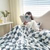 Thick Flannel Plush Velvet Panda Plaid Blanket: Cozy Nap and Gift Blanket